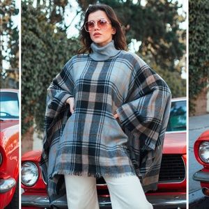 Roxy Cowl Neck Poncho